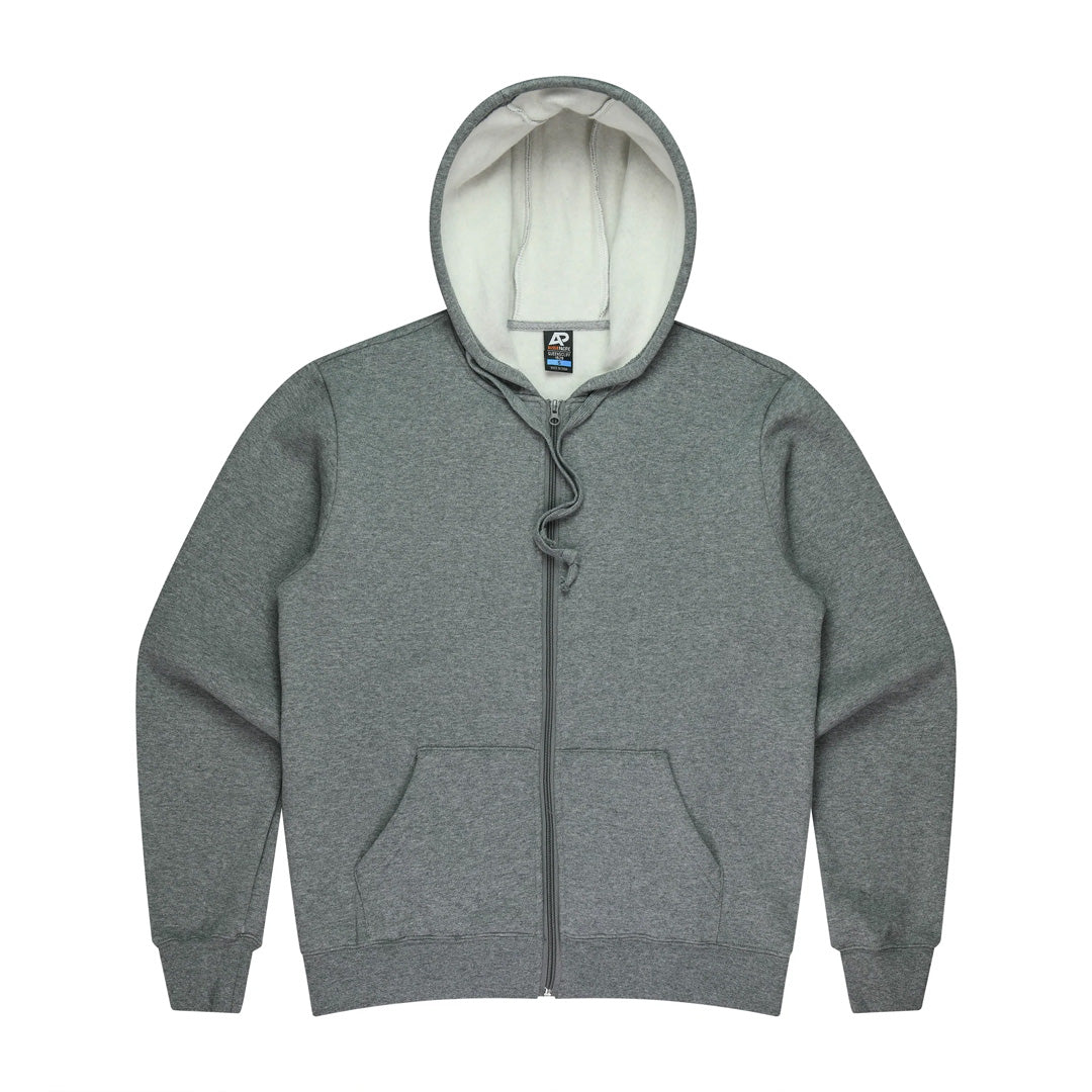 Aussie Pacific The Queenscliff Zip Hoodie | Mens Charcoal Outerwear