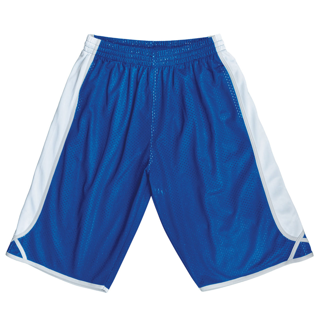 Bocini The Contrast Basketball Short | Kids Royal/White Basketball Uniforms
