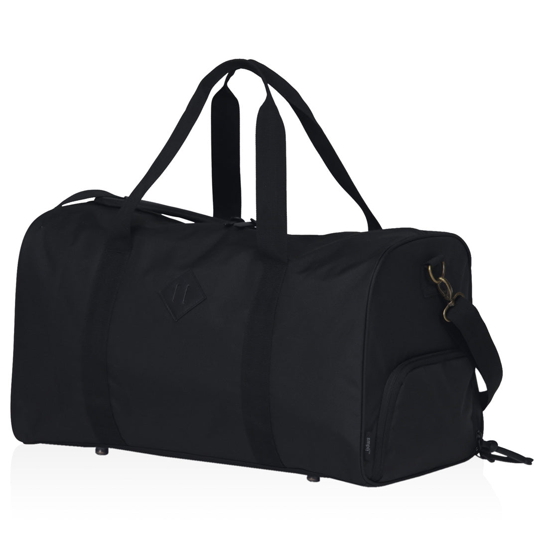 Smpli The Konnect Duffle | 42 Litres Black Duffel Bags