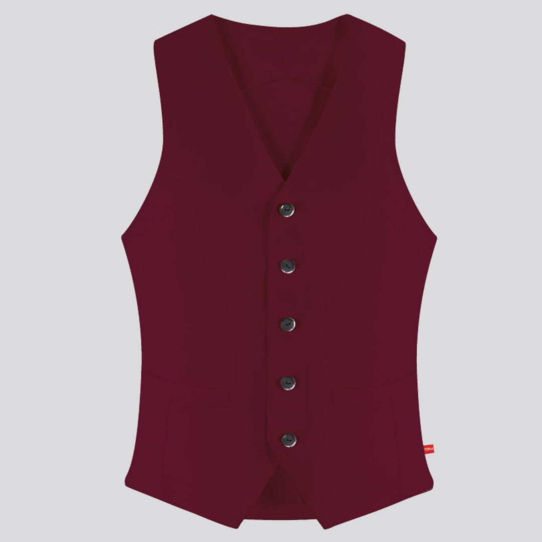 Toma The Marvin Vest | Adults Bordeaux Food Service Uniforms