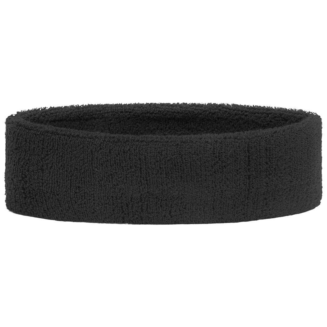 Myrtle Beach The Terry Headband | Unisex | 2 Pack Black Headbands
