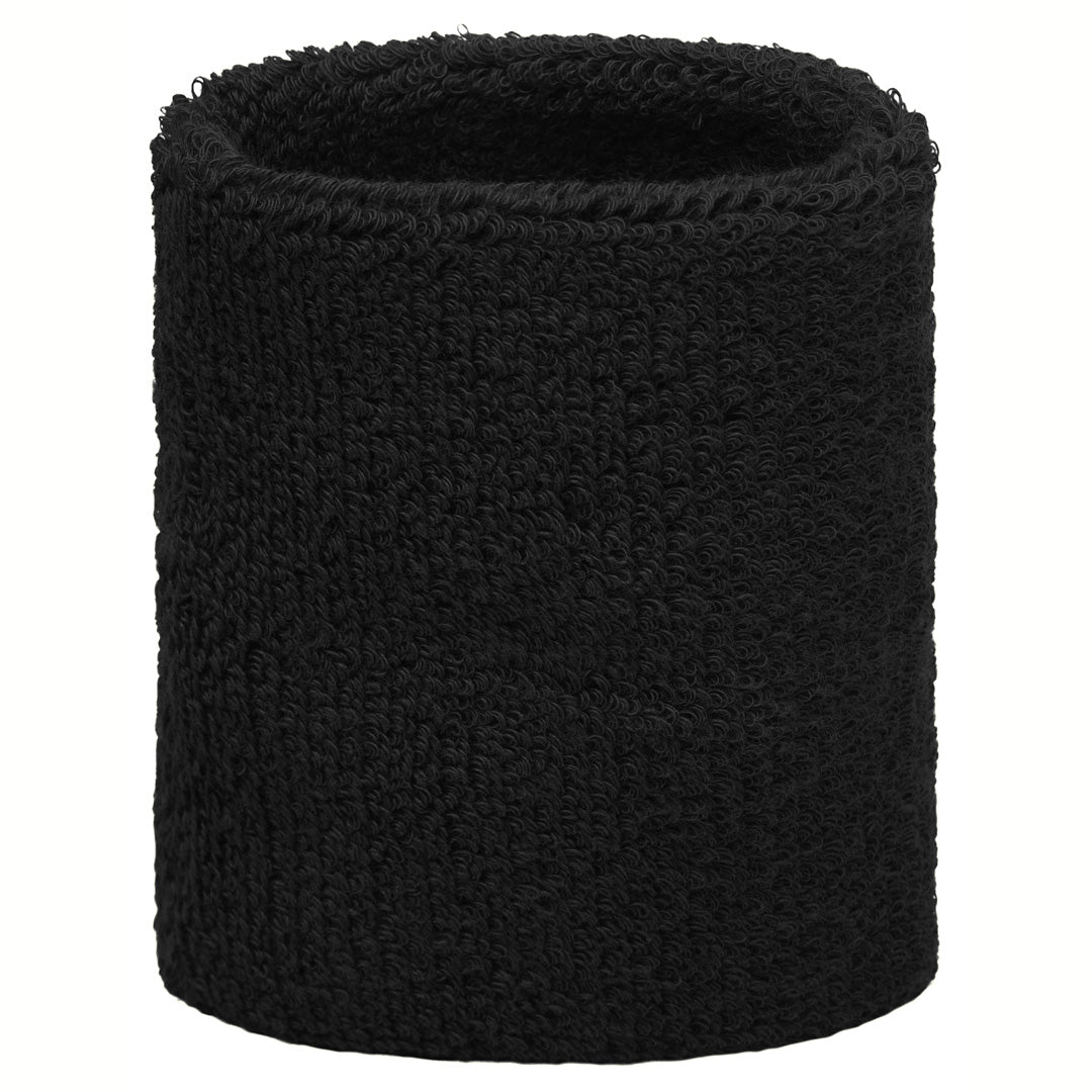 Myrtle Beach The Terry Wristband | Regular | Unisex | 2 Pack Black Wristbands
