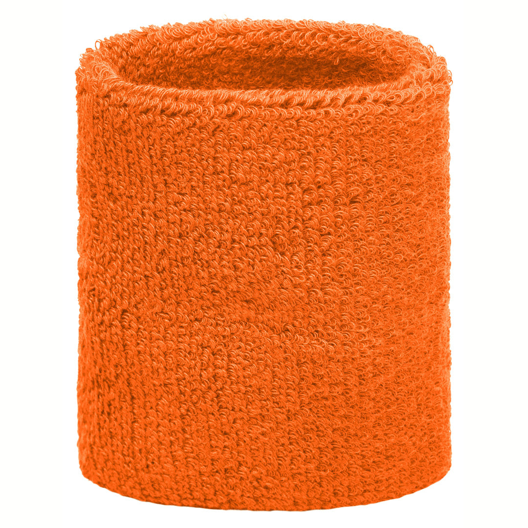 Myrtle Beach The Terry Wristband | Regular | Unisex | 2 Pack Orange Wristbands