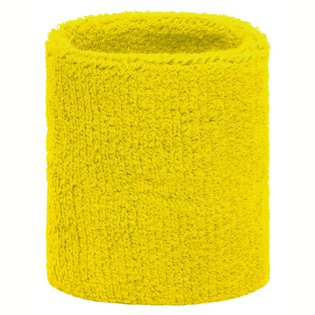Myrtle Beach The Terry Wristband | Regular | Unisex | 2 Pack Yellow Wristbands