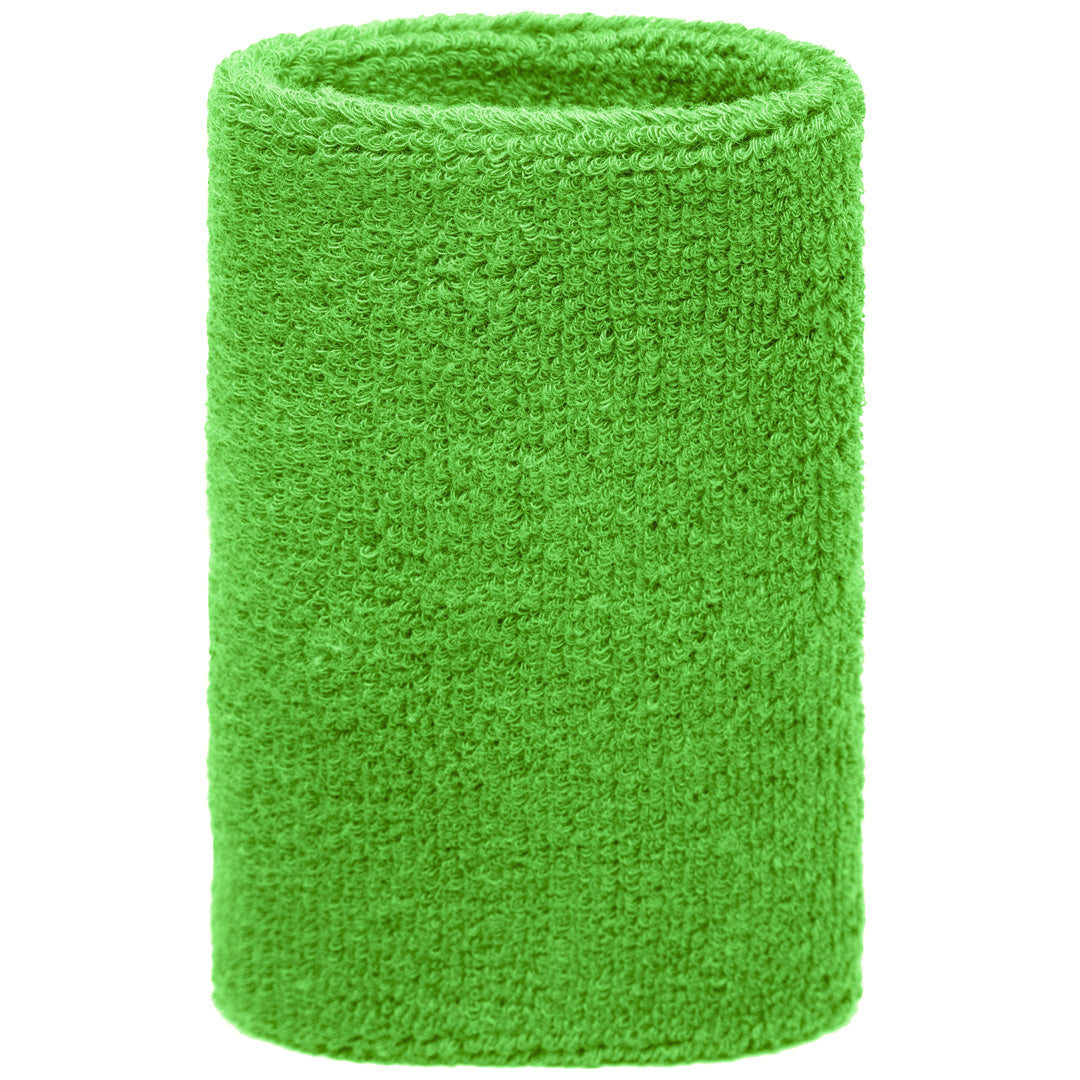 Myrtle Beach The Terry Wristband | Wide | Unisex | 2 Pack Lime Wristbands