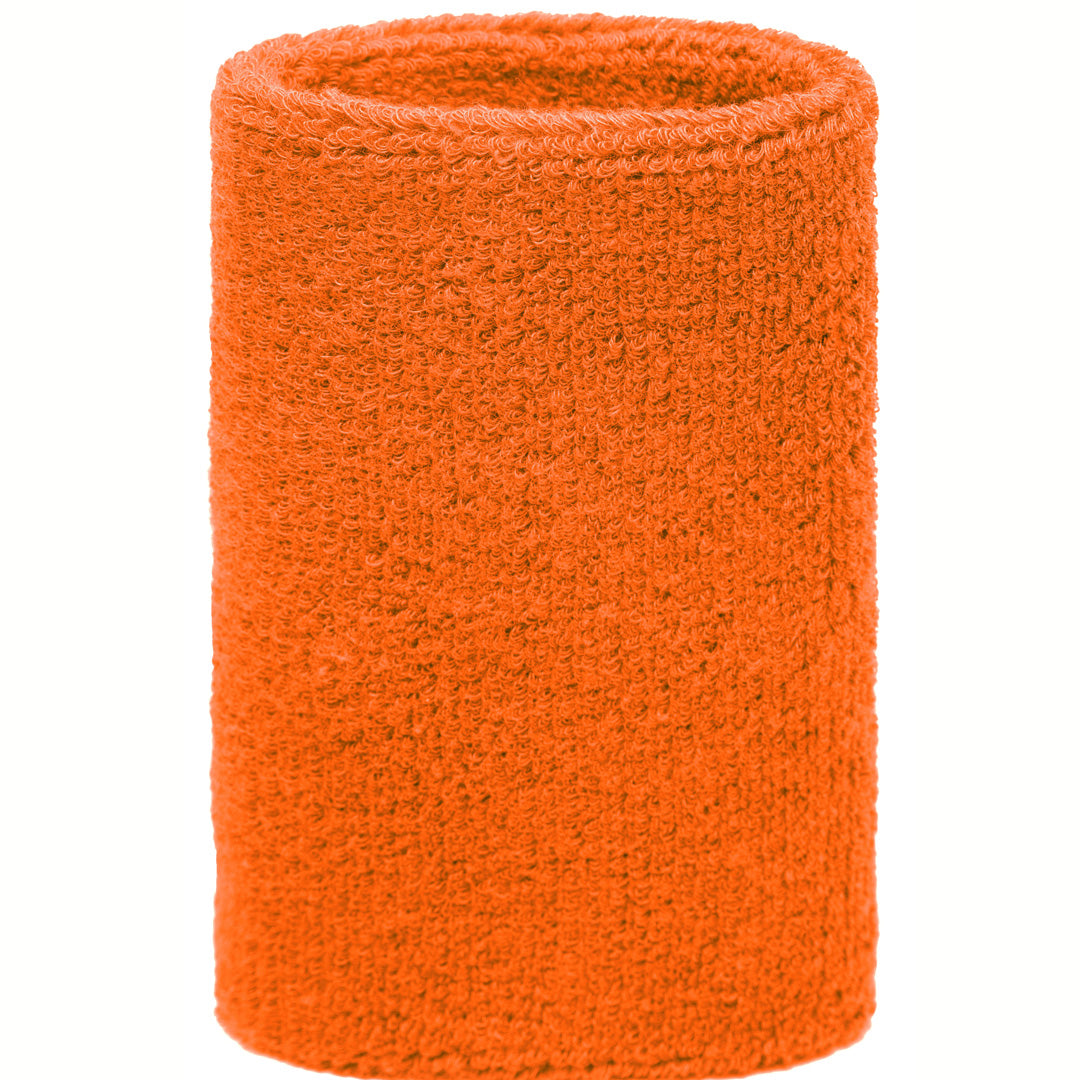 Myrtle Beach The Terry Wristband | Wide | Unisex | 2 Pack Orange Wristbands
