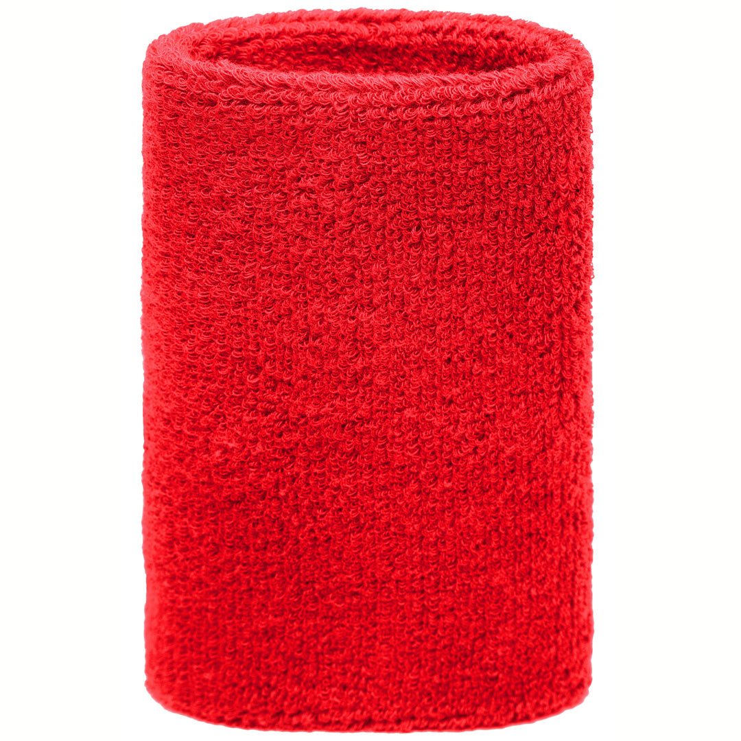 Myrtle Beach The Terry Wristband | Wide | Unisex | 2 Pack Red Wristbands