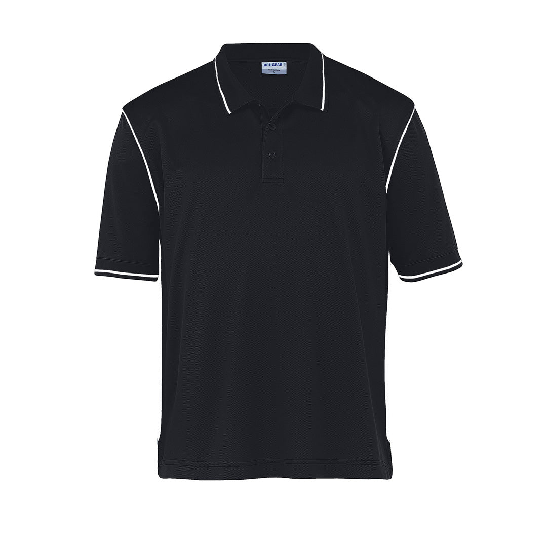 Gear for Life The Dri Gear Hype Polo | Mens Black/White Shirts & Tops