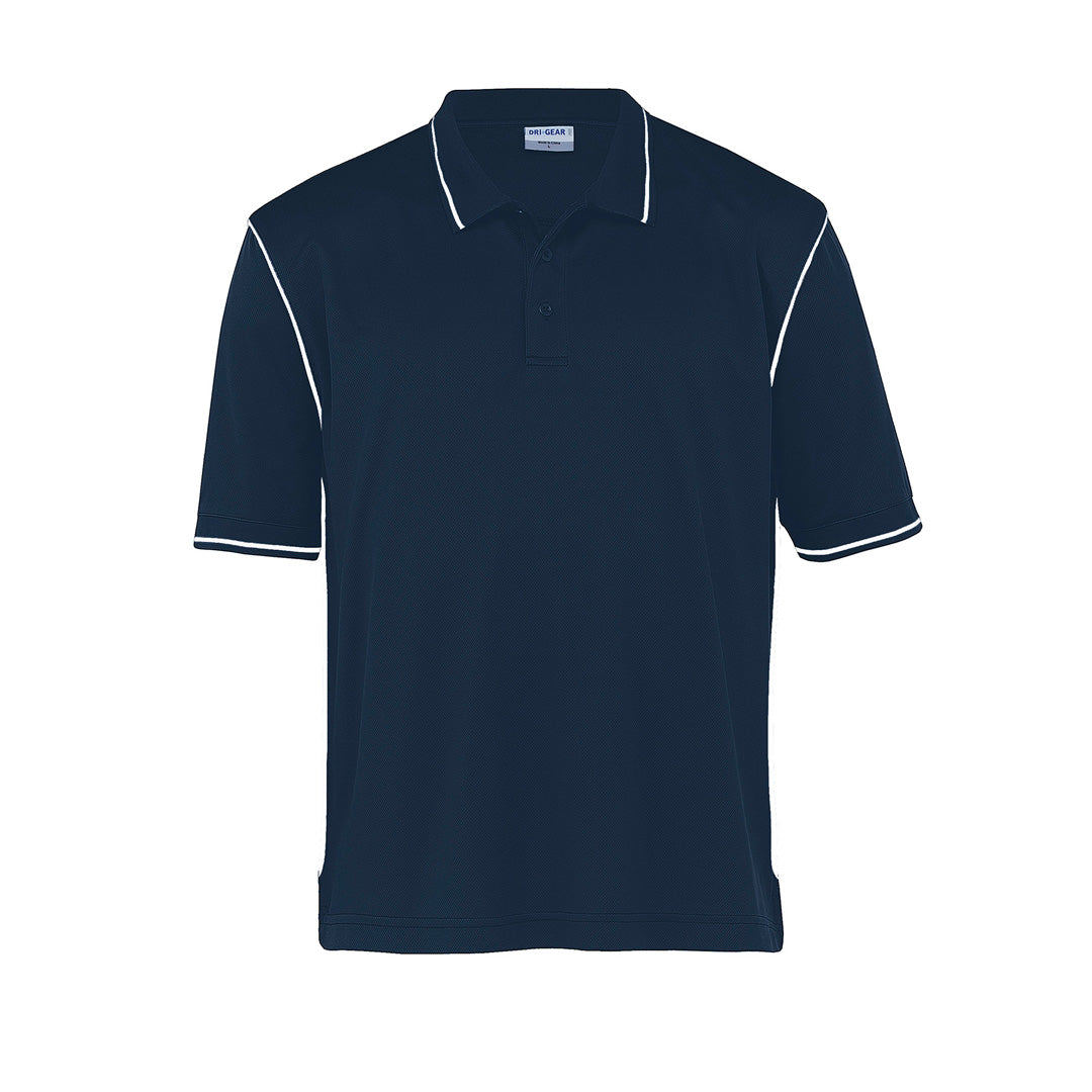 Gear for Life The Dri Gear Hype Polo | Mens Navy/White Shirts & Tops