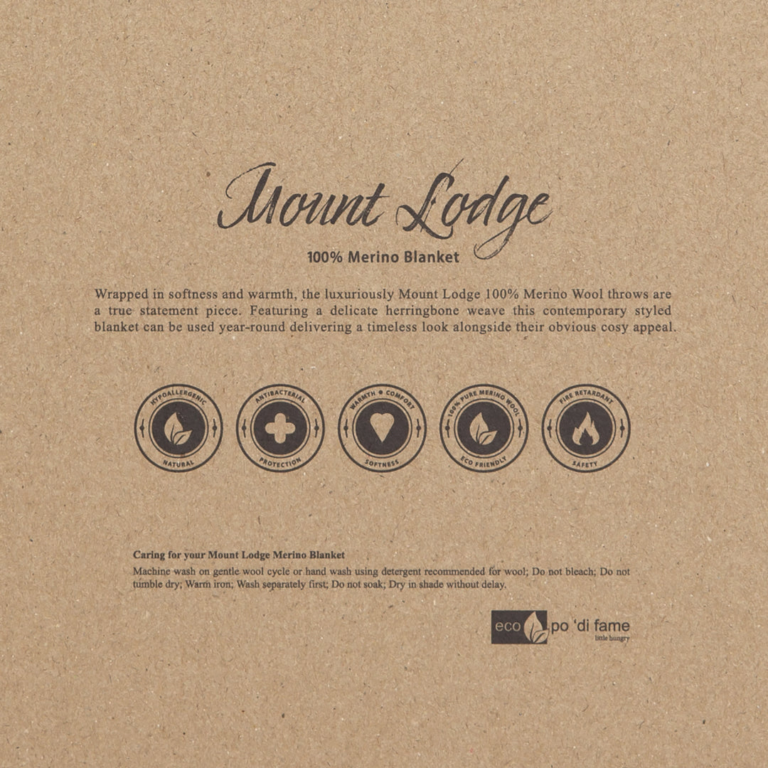 Po 'Di Fame The Mt Lodge Australian Merino Wool Blanket Brand Builders