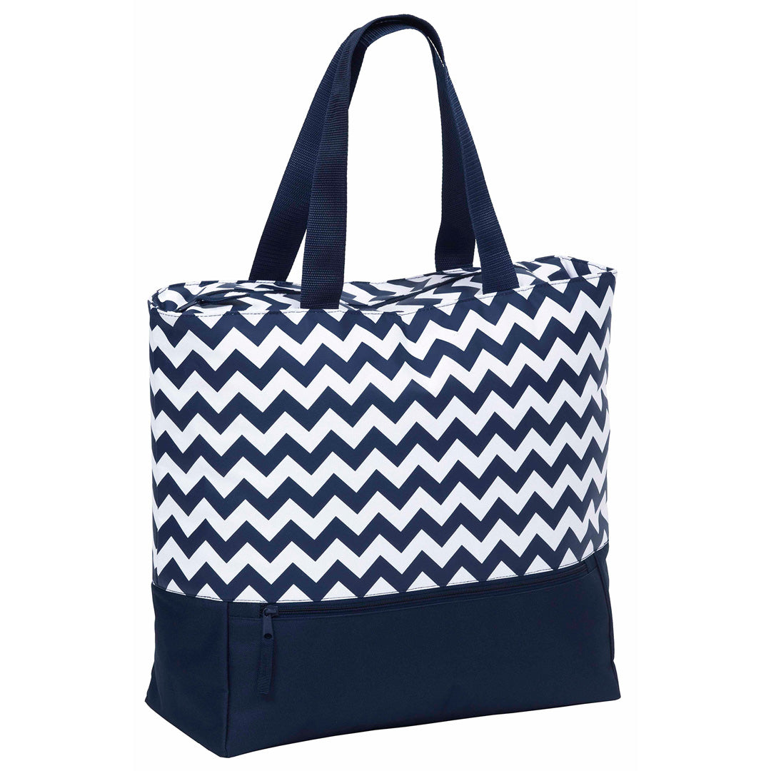 Po 'Di Fame The Oasis Cooler Tote Navy/White Insulated Bags