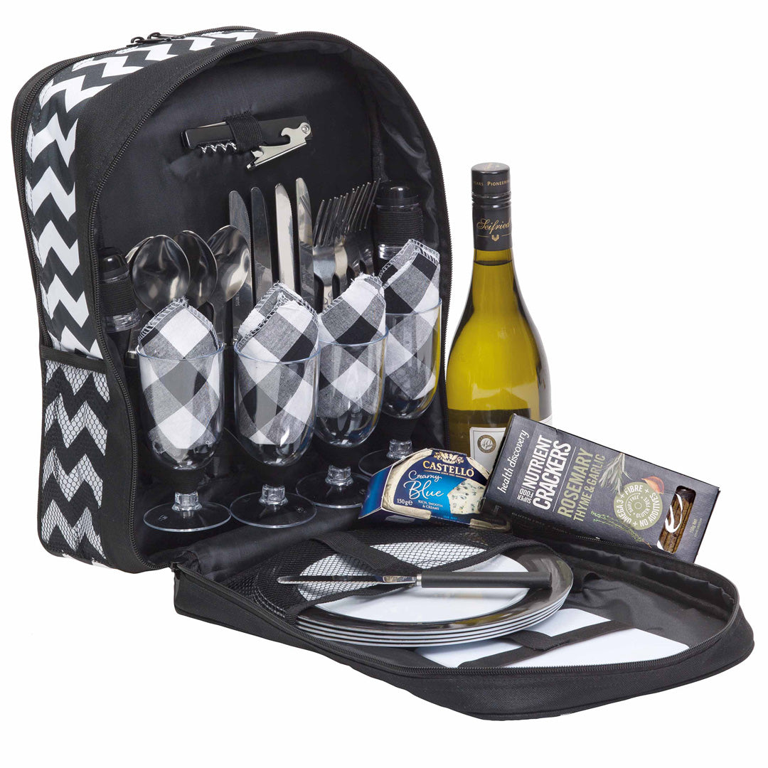Po 'Di Fame The Oasis 4 Person Picnic Set Picnic Baskets
