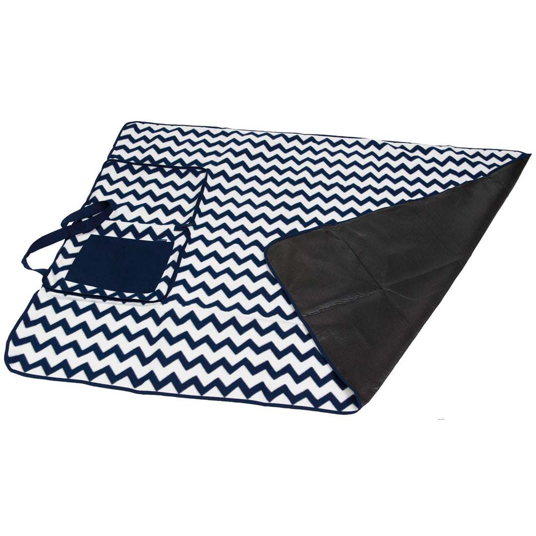 Po 'Di Fame The Oasis Outdoor Blanket Navy/White Picnic Blankets