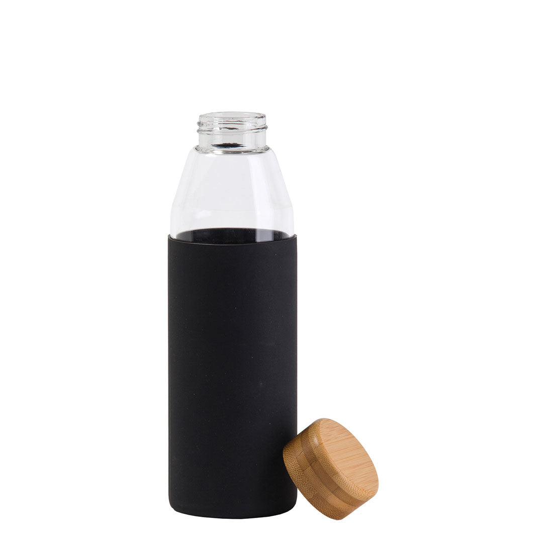 Po 'Di Fame The Orbit Glass Bottle Black Water Bottles