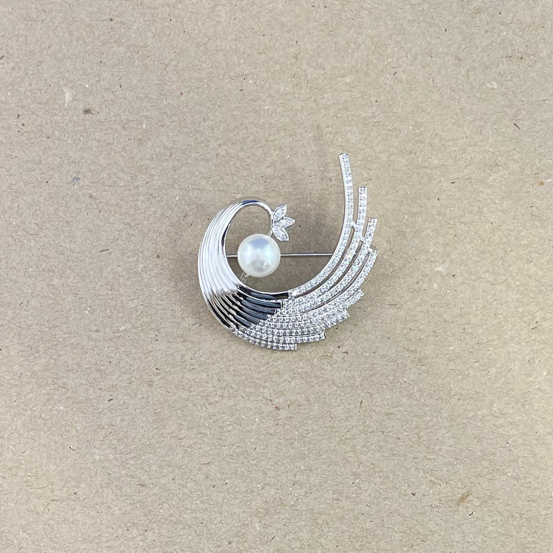 House of Uniforms Peacock Pearl | Brooch One Size Brooches & Lapel Pins