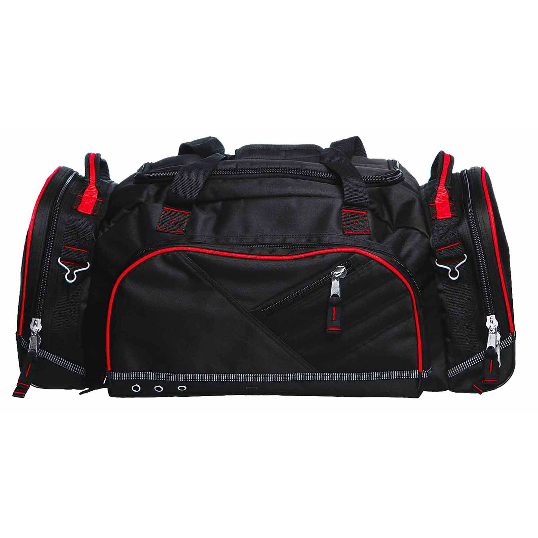 Gear for Life The Recon Sports Duffle Bag Black/Red Duffel Bags