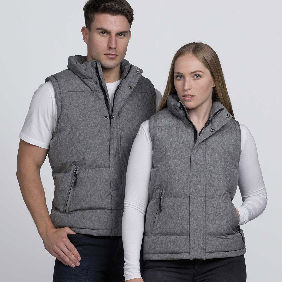 Smpli The Basin Puffa Vest | Unisex Grey Marle Vests