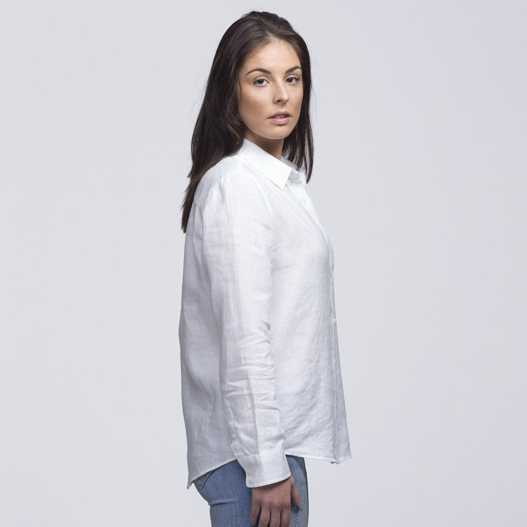 Smpli The Linen Shirt | Ladies | Long Sleeve Shirts & Tops
