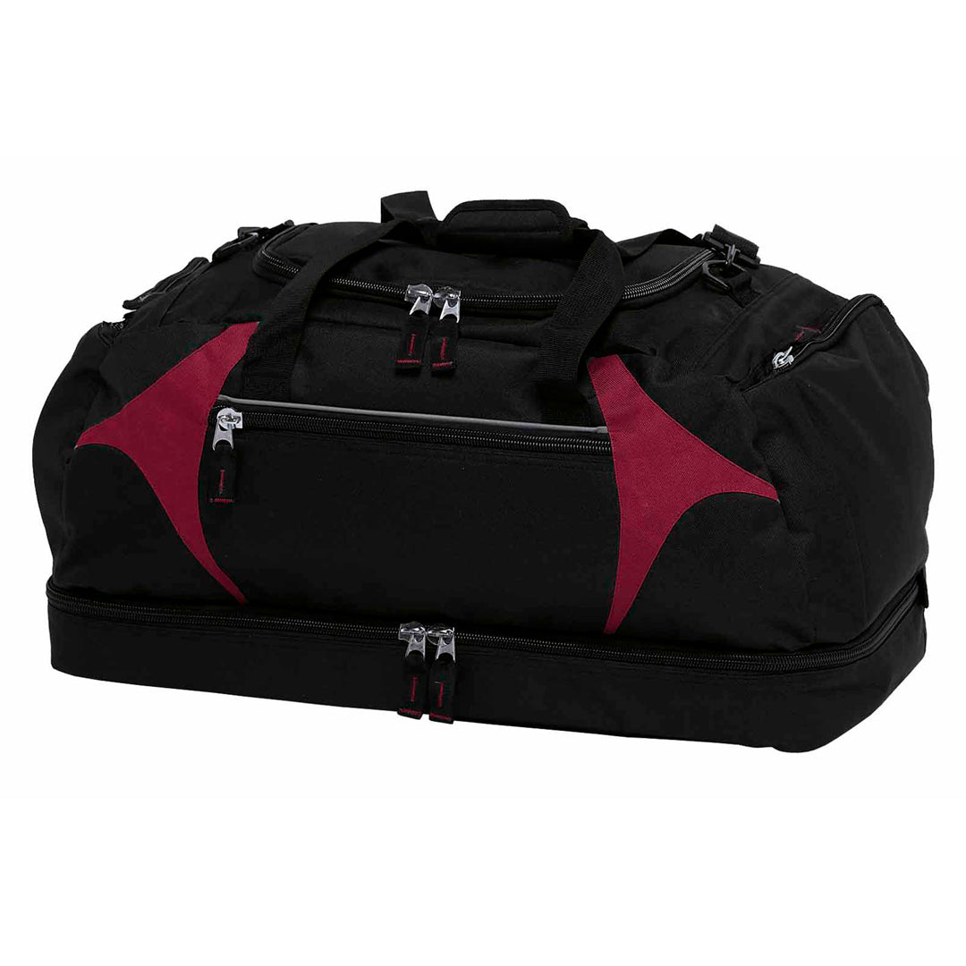 Gear for Life The Spliced Zenith Sports Bag Black/Maroon Backpacks