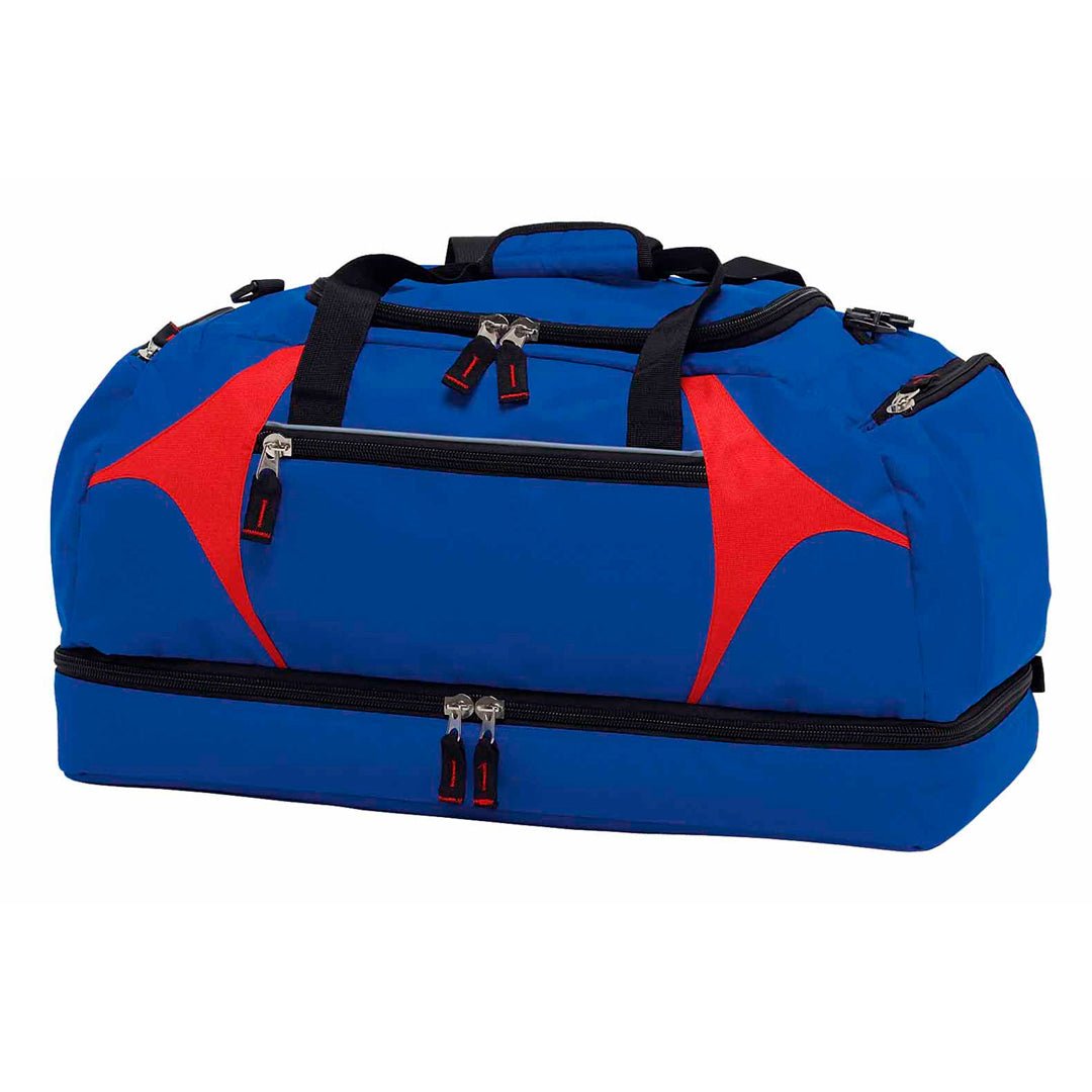 Gear for Life The Spliced Zenith Sports Bag Royal/Red Backpacks