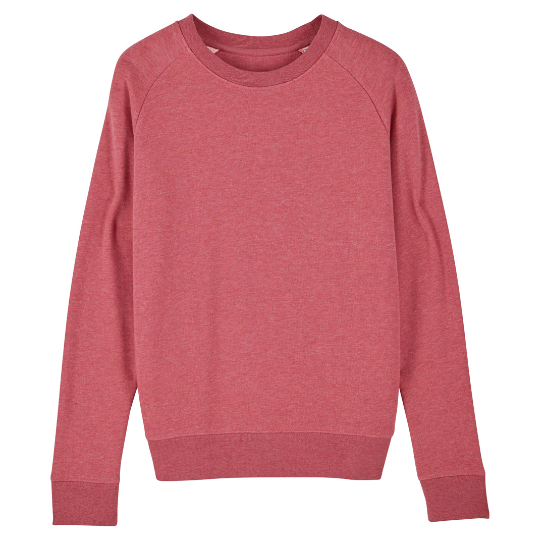 Stanley Stella The Stella Tripster | Crew Neck Jumper | Ladies Heather Cranberry Clothing