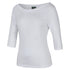 Jbs Wear The Boat Neck Tee | 3/4 Sleeve | Ladies White Shirts & Tops