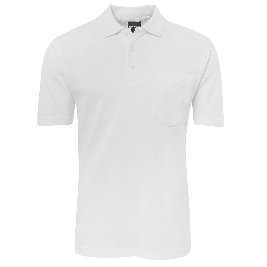 Jbs Wear The Pique Pocket Polo | Short Sleeve | Unisex White Shirts & Tops