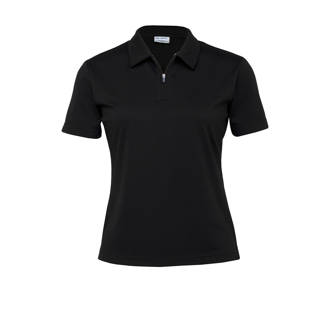 Gear for Life The Dri Gear Ottoman Lite Polo | Ladies Black Shirts & Tops