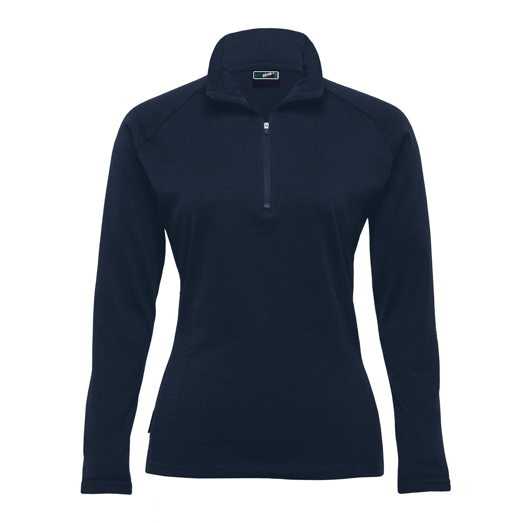 Gear for Life The Merino Zip Pullover | Ladies Navy Shirts & Tops