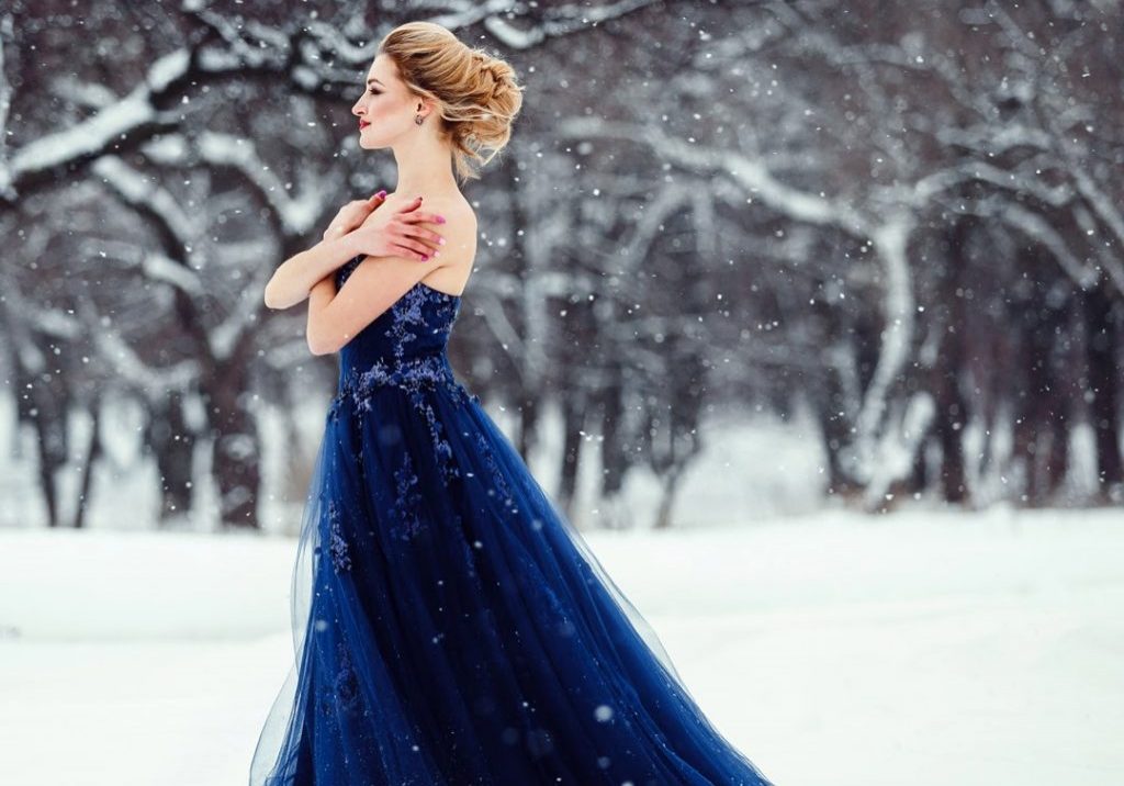 Cold Lady in Dress